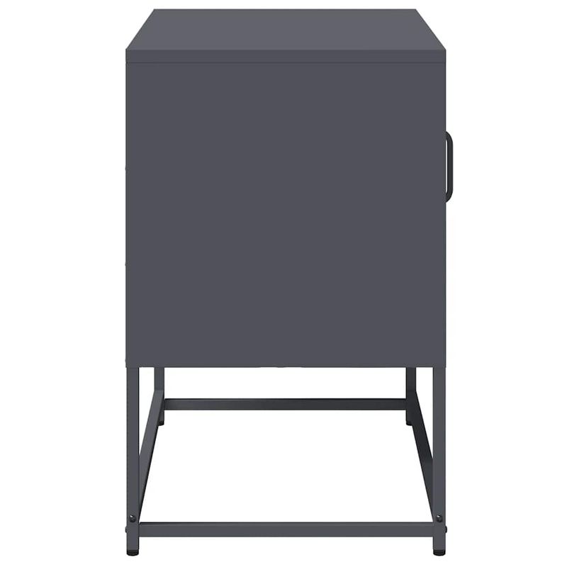 Casa si Gradina - Mobilier - Comode si corpuri - Comode - Dulap TV, antracit, 68x39x60,5 cm, otel - Infinity.ro