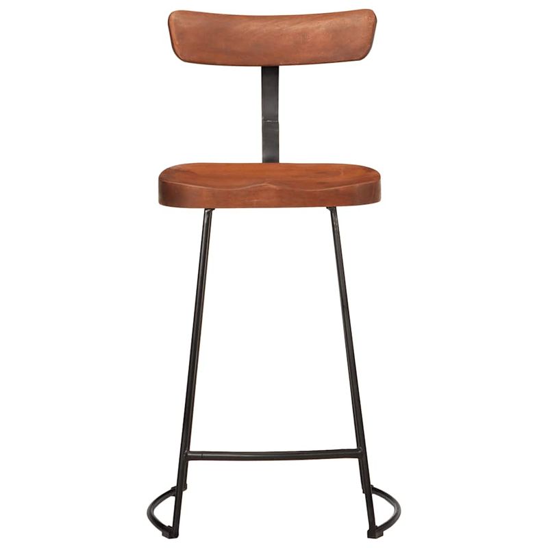 Casa si Gradina - Mobilier - Scaune si fotolii - Scaune - Scaune de bar 2 buc 49x43x88 cm lemn masiv de mango, maro închis și negru - Infinity.ro