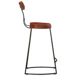 Casa si Gradina - Mobilier - Scaune si fotolii - Scaune - Scaune de bar 2 buc 49x43x88 cm lemn masiv de mango, maro închis și negru - Infinity.ro