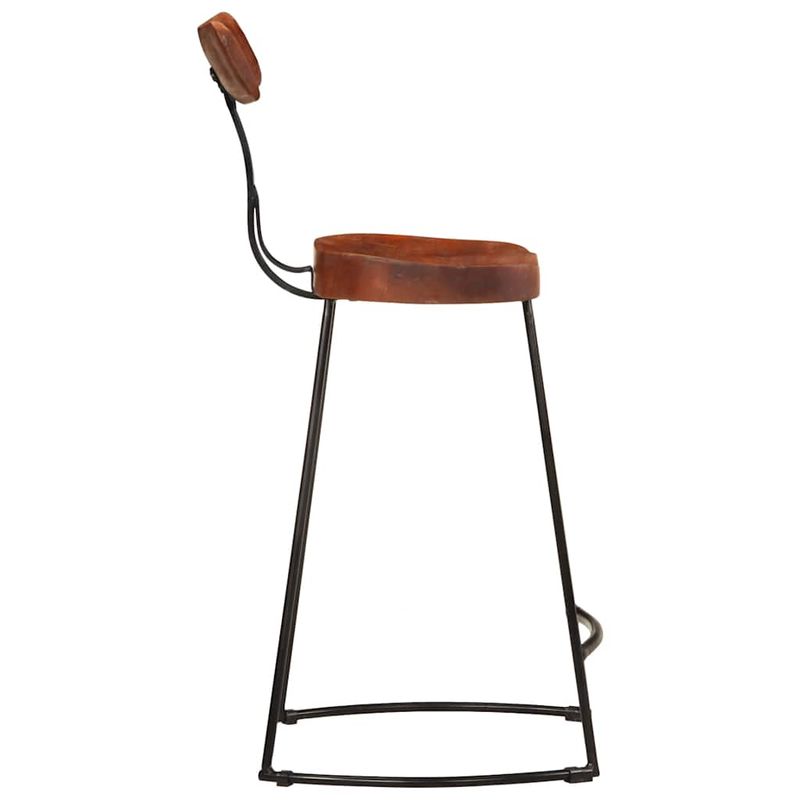Casa si Gradina - Mobilier - Scaune si fotolii - Scaune - Scaune de bar 2 buc 49x43x88 cm lemn masiv de mango, maro închis și negru - Infinity.ro