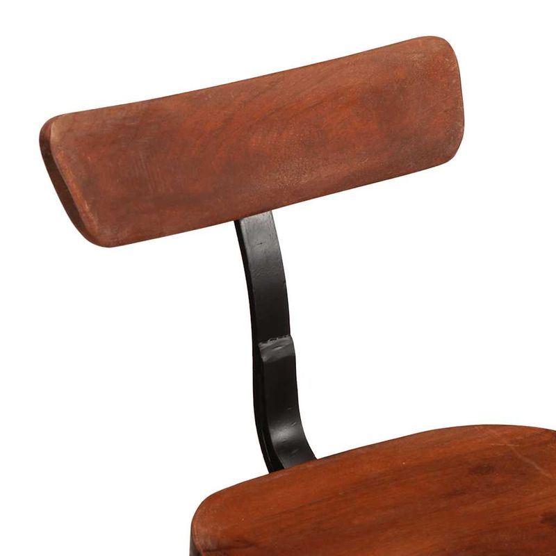 Casa si Gradina - Mobilier - Scaune si fotolii - Scaune - Scaune de bar 2 buc 49x43x88 cm lemn masiv de mango, maro închis și negru - Infinity.ro