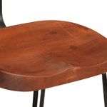 Casa si Gradina - Mobilier - Scaune si fotolii - Scaune - Scaune de bar 2 buc 49x43x88 cm lemn masiv de mango, maro închis și negru - Infinity.ro