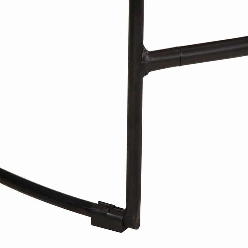 Casa si Gradina - Mobilier - Scaune si fotolii - Scaune - Scaune de bar 2 buc 49x43x88 cm lemn masiv de mango, maro închis și negru - Infinity.ro