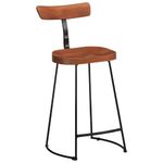 Casa si Gradina - Mobilier - Scaune si fotolii - Scaune - Scaune de bar 2 buc 49x43x88 cm lemn masiv de mango, maro închis și negru - Infinity.ro