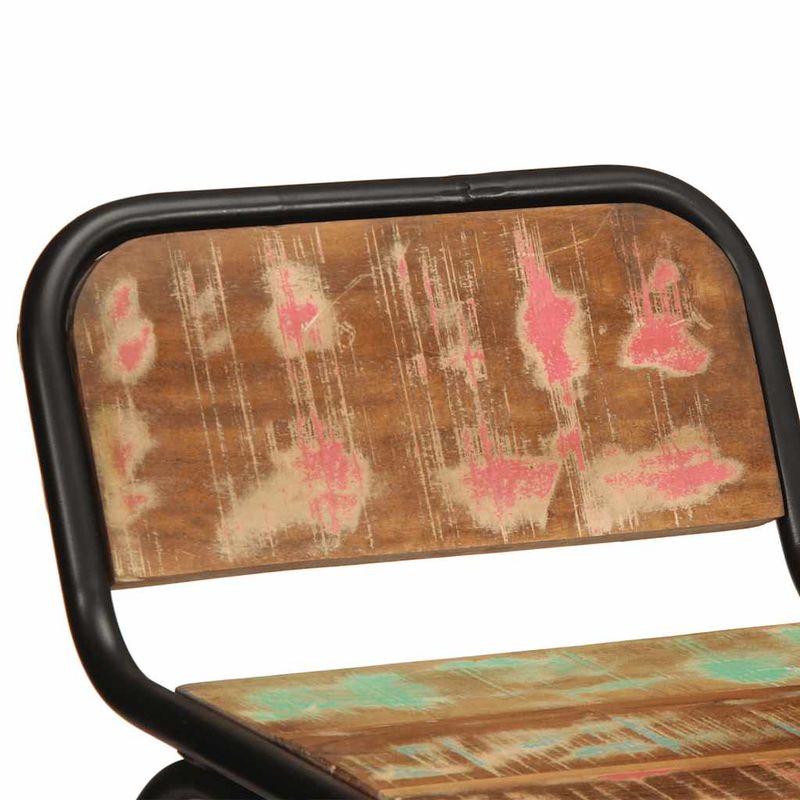Casa si Gradina - Mobilier - Scaune si fotolii - Scaune - Scaune de bar 4 buc 46x35,5x80 cm lemn masiv recuperat - Infinity.ro