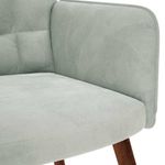 Casa si Gradina - Mobilier - Scaune si fotolii - Fotolii - Fotoliu de relaxare cu taburet, gri deschis, catifea - Infinity.ro