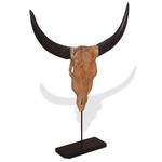 Casa si Gradina - Decoratiuni - Tablouri - Sculptura craniu de taur, 66x15x88 cm, tec - Infinity.ro