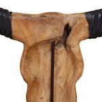 Casa si Gradina - Decoratiuni - Tablouri - Sculptura craniu de taur, 66x15x88 cm, tec - Infinity.ro