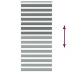 Casa si Gradina - Textile si covoare - Rulouri si jaluzele - Jaluzea tip zebra gri inchis latime tesatura 90,9 cm poliester, mărime 95x200 cm - Infinity.ro