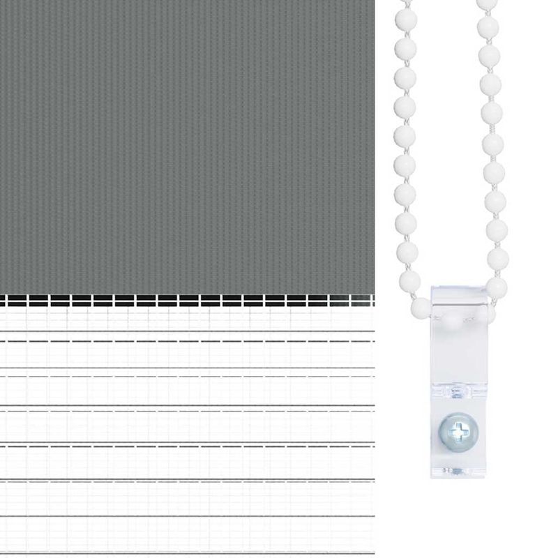 Casa si Gradina - Textile si covoare - Rulouri si jaluzele - Jaluzea tip zebra gri inchis latime tesatura 90,9 cm poliester, mărime 95x200 cm - Infinity.ro