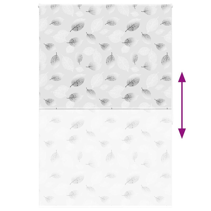 Casa si Gradina - Textile si covoare - Rulouri si jaluzele - Jaluza cu rola de dus 160x240 cm latime material 156 cm, frunze - Infinity.ro