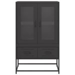 Casa si Gradina - Mobilier - Comode si corpuri - Corpuri bucatarie - Dulap inalt, negru, 68x39x111,5 cm, otel - Infinity.ro