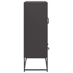 Casa si Gradina - Mobilier - Comode si corpuri - Corpuri bucatarie - Dulap inalt, negru, 68x39x111,5 cm, otel - Infinity.ro