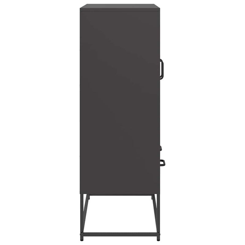 Casa si Gradina - Mobilier - Comode si corpuri - Corpuri bucatarie - Dulap inalt, negru, 68x39x111,5 cm, otel - Infinity.ro