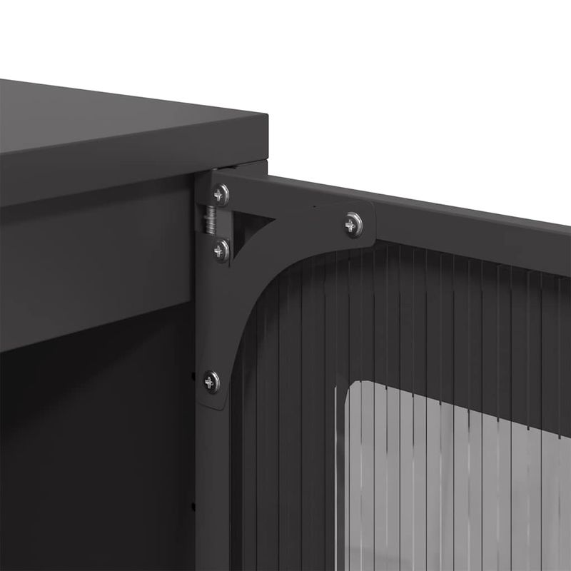 Casa si Gradina - Mobilier - Comode si corpuri - Corpuri bucatarie - Dulap inalt, negru, 68x39x111,5 cm, otel - Infinity.ro