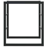 Casa si Gradina - Termice - Sobe, Seminee si accesorii - Accesorii seminee si sobe - Rastel pentru lemne de foc, negru, 55x30x61 cm, otel - Infinity.ro
