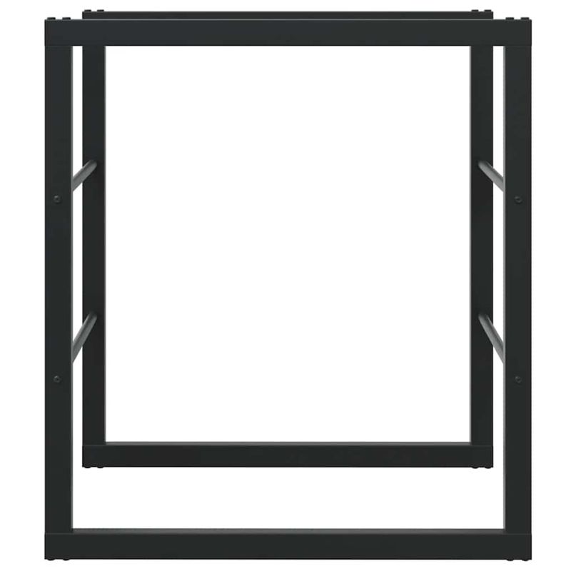 Casa si Gradina - Termice - Sobe, Seminee si accesorii - Accesorii seminee si sobe - Rastel pentru lemne de foc, negru, 55x30x61 cm, otel - Infinity.ro