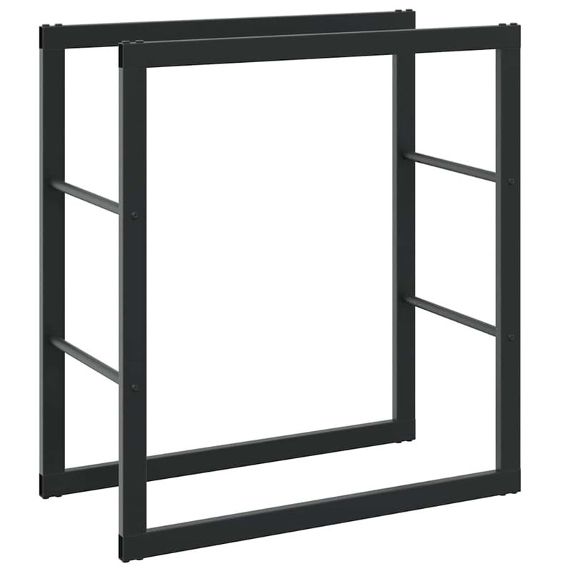 Casa si Gradina - Termice - Sobe, Seminee si accesorii - Accesorii seminee si sobe - Rastel pentru lemne de foc, negru, 55x30x61 cm, otel - Infinity.ro