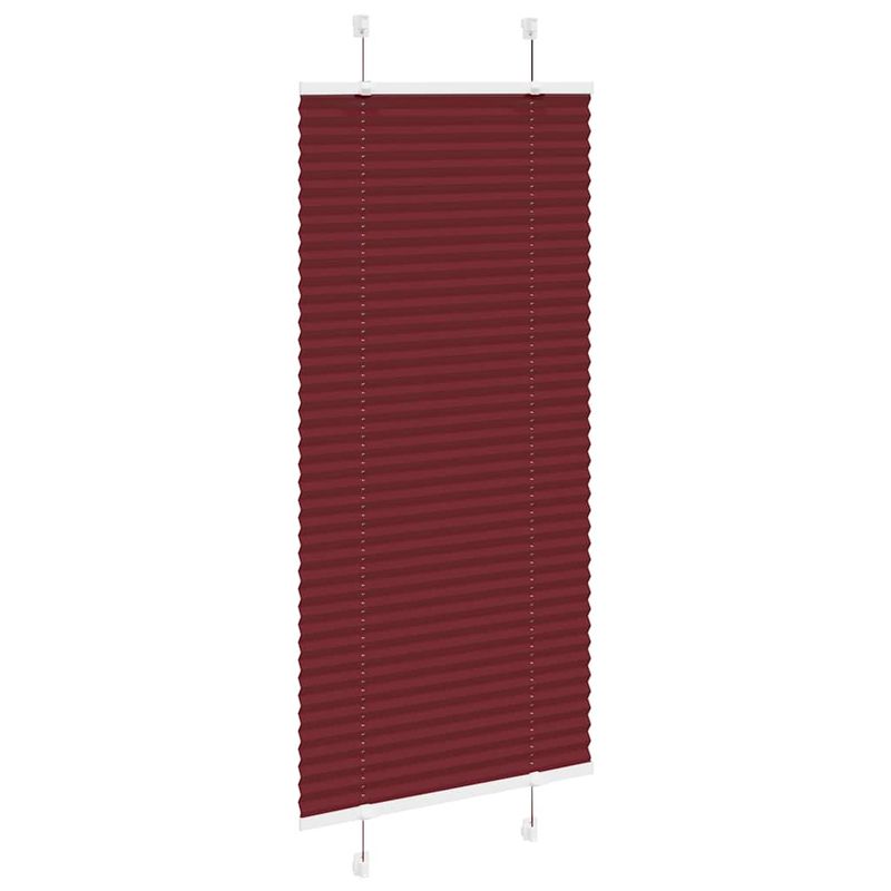Casa si Gradina - Textile si covoare - Rulouri si jaluzele - Jaluza plisata Bordeaux Rosu 65x100 cm Latime material 64,4 cm - Infinity.ro