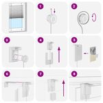 Casa si Gradina - Textile si covoare - Rulouri si jaluzele - Jaluza plisata Bordeaux Rosu 65x100 cm Latime material 64,4 cm - Infinity.ro