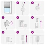 Casa si Gradina - Textile si covoare - Rulouri si jaluzele - Jaluza plisata Bordeaux Rosu 65x100 cm Latime material 64,4 cm - Infinity.ro