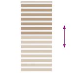Casa si Gradina - Textile si covoare - Rulouri si jaluzele - Jaluzea tip zebra 110x200 cm latime tesatura 105,9 cm poliester, sand brown - Infinity.ro