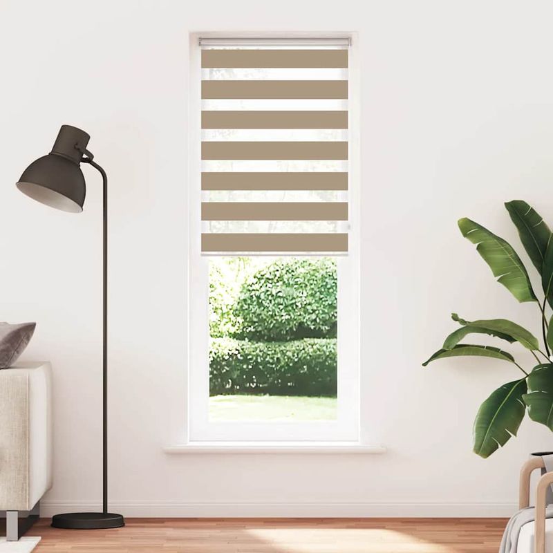 Casa si Gradina - Textile si covoare - Rulouri si jaluzele - Jaluzea tip zebra 75x230 cm latime tesatura 70,9 cm poliester, sand brown - Infinity.ro