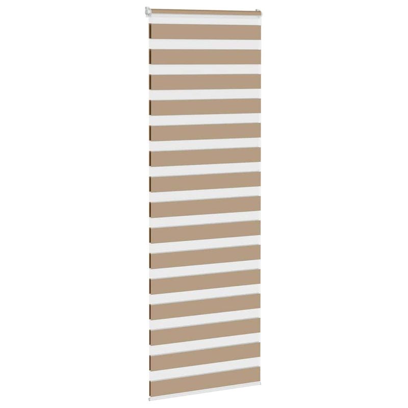 Casa si Gradina - Textile si covoare - Rulouri si jaluzele - Jaluzea tip zebra 75x200 cm latime tesatura 70,9 cm poliester, sand brown - Infinity.ro