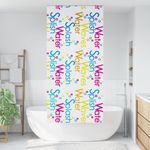 Casa si Gradina - Textile si covoare - Rulouri si jaluzele - Jaluza cu rola de dus 110x240 cm latime material 106 cm, cuvinte colorate - Infinity.ro