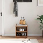 Casa si Gradina - Mobilier - Organizare si depozitare - Bancute - Banca pentru hol „SANDNES” 45 x 40 x 50 cm din lemn masiv de pin - Infinity.ro