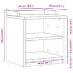 Casa si Gradina - Mobilier - Organizare si depozitare - Bancute - Banca pentru hol „SANDNES” 45 x 40 x 50 cm din lemn masiv de pin - Infinity.ro