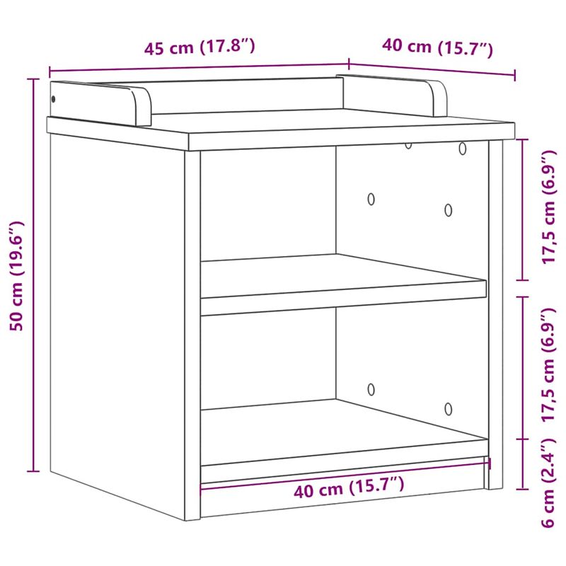 Casa si Gradina - Mobilier - Organizare si depozitare - Bancute - Banca pentru hol „SANDNES” 45 x 40 x 50 cm din lemn masiv de pin - Infinity.ro