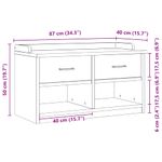 Casa si Gradina - Mobilier - Organizare si depozitare - Bancute - Banca pentru hol, „SANDNES” 87x40x50 cm din lemn masiv de pin - Infinity.ro