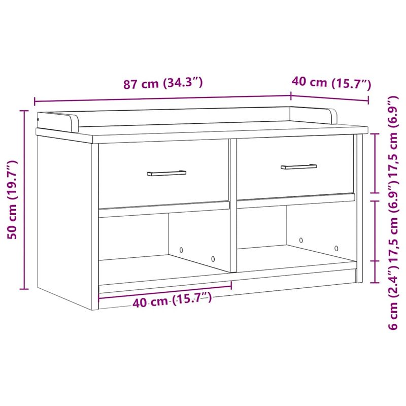 Casa si Gradina - Mobilier - Organizare si depozitare - Bancute - Banca pentru hol, „SANDNES” 87x40x50 cm din lemn masiv de pin - Infinity.ro
