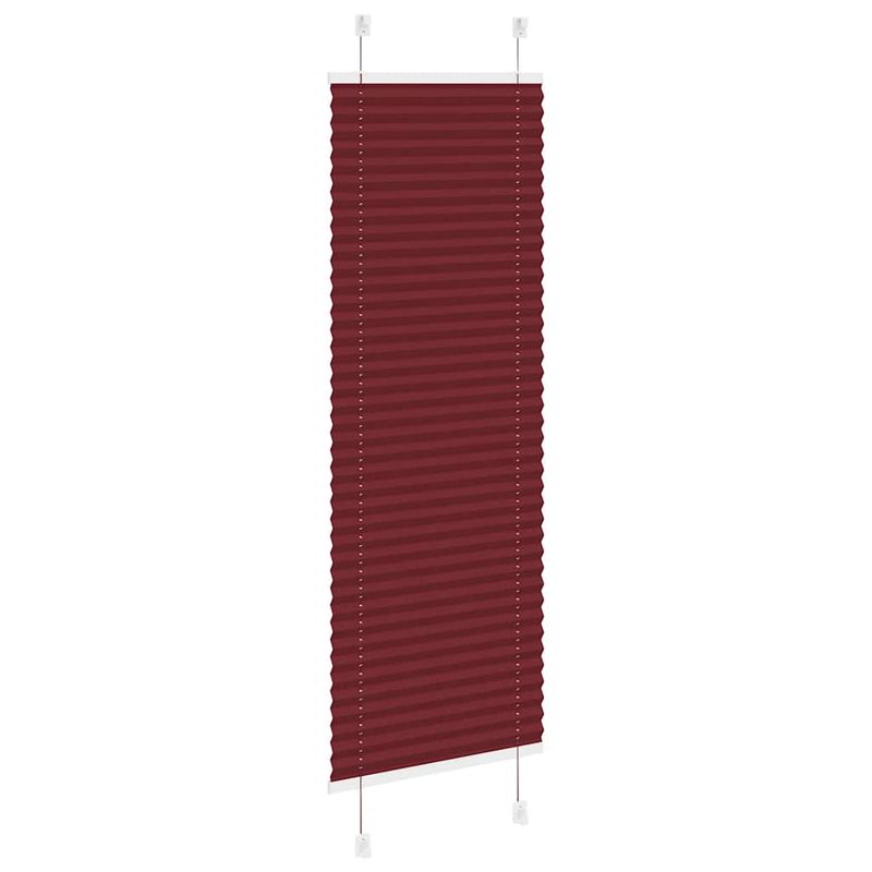 Casa si Gradina - Textile si covoare - Rulouri si jaluzele - Jaluza plisata Bordeaux Rosu 40x100 cm Latime tesatura 39,4 cm - Infinity.ro