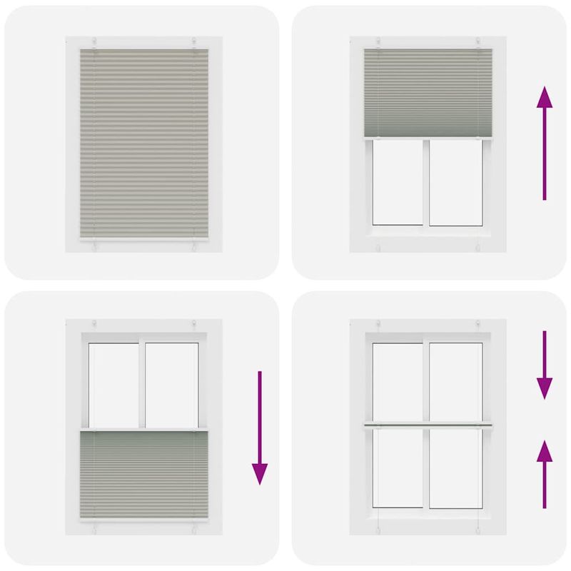 Casa si Gradina - Textile si covoare - Rulouri si jaluzele - Jaluza plisata gri deschis 90x150cm Latime tesatura 89,4 cm - Infinity.ro