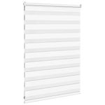 Casa si Gradina - Textile si covoare - Rulouri si jaluzele - Jaluzea tip zebra alb latime tesatura 95,9 cm poliester, mărime 100x100 cm - Infinity.ro