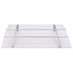 Casa si Gradina - Gradina si terasa - Umbrele si pavilioane - Pavilioane - Baldachin usa argintiu si transparent 150x90 cm PET - Infinity.ro