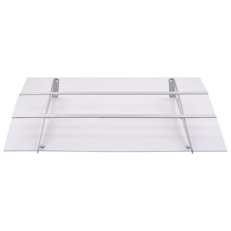 Casa si Gradina - Gradina si terasa - Umbrele si pavilioane - Pavilioane - Baldachin usa argintiu si transparent 150x90 cm PET - Infinity.ro