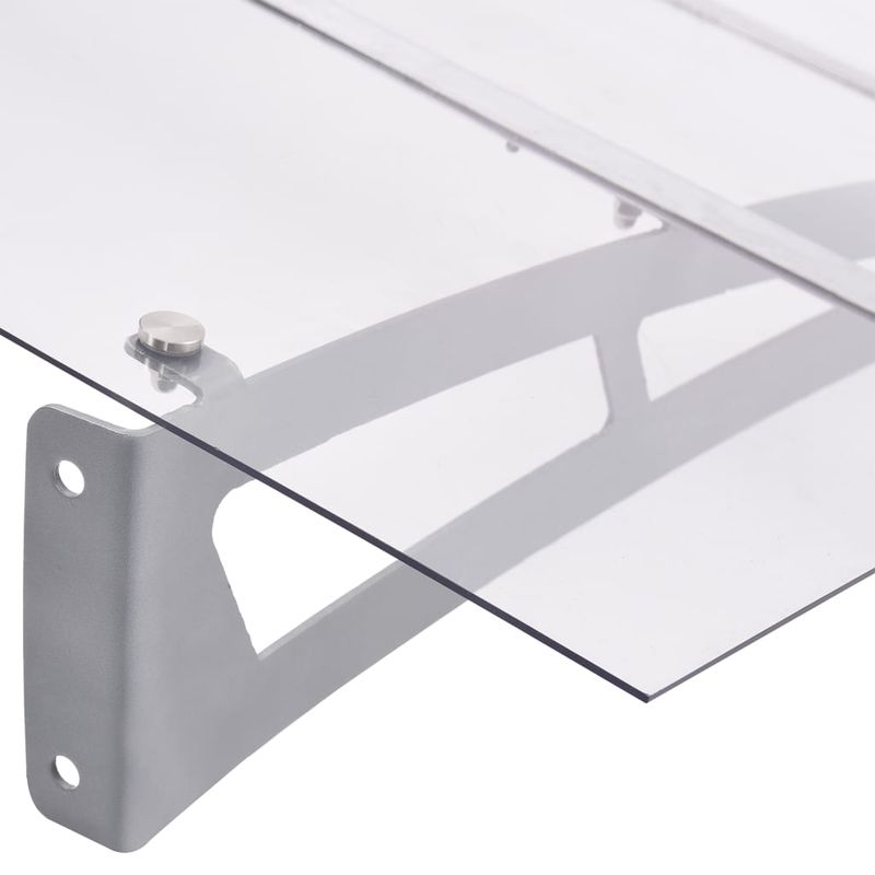 Casa si Gradina - Gradina si terasa - Umbrele si pavilioane - Pavilioane - Baldachin usa argintiu si transparent 150x90 cm PET - Infinity.ro
