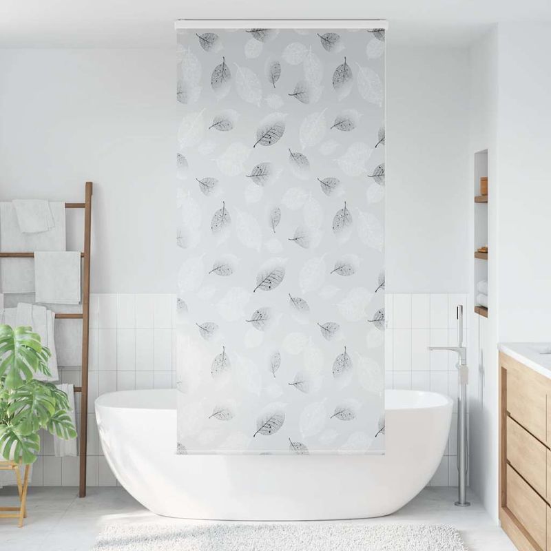 Casa si Gradina - Textile si covoare - Rulouri si jaluzele - Jaluza cu role de dus cu caseta 110x240cm latime material 106cm, frunze - Infinity.ro