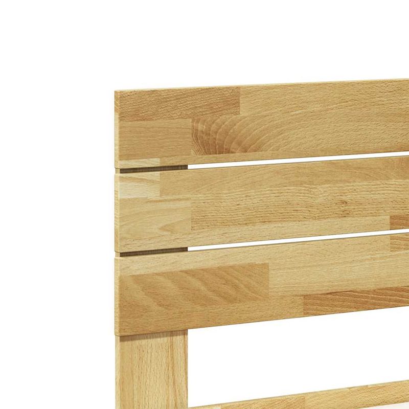 Casa si Gradina - Mobilier - Paturi si accesorii - Paturi - Cadru de pat cu tablie fara saltea 140x190 cm lemn masiv stejar - Infinity.ro