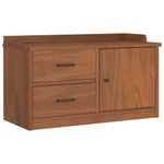 Casa si Gradina - Mobilier - Organizare si depozitare - Bancute - Banca pentru hol „SANDNES” 87x40x50 cm, din lemn masiv de pin - Infinity.ro
