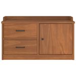 Casa si Gradina - Mobilier - Organizare si depozitare - Bancute - Banca pentru hol „SANDNES” 87x40x50 cm, din lemn masiv de pin - Infinity.ro
