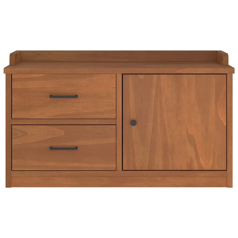 Casa si Gradina - Mobilier - Organizare si depozitare - Bancute - Banca pentru hol „SANDNES” 87x40x50 cm, din lemn masiv de pin - Infinity.ro
