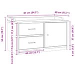 Casa si Gradina - Mobilier - Organizare si depozitare - Bancute - Banca pentru hol „SANDNES” 87x40x50 cm, din lemn masiv de pin - Infinity.ro