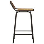 Casa si Gradina - Mobilier - Scaune si fotolii - Scaune - Scaune de bar 4 buc 46x35,5x80 cm Lemn masiv Mango brut - Infinity.ro