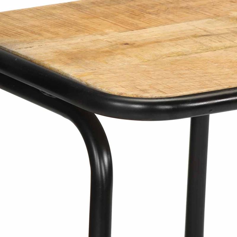 Casa si Gradina - Mobilier - Scaune si fotolii - Scaune - Scaune de bar 4 buc 46x35,5x80 cm Lemn masiv Mango brut - Infinity.ro