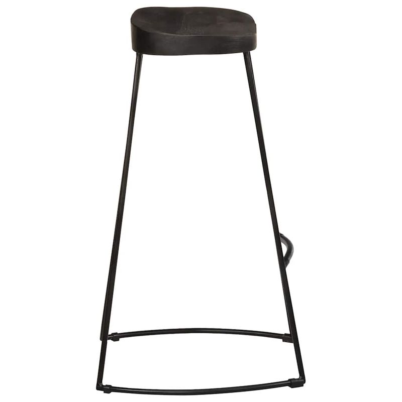 Casa si Gradina - Mobilier - Scaune si fotolii - Scaune - Scaune de bar 2 buc Negru 45x40x78 cm lemn masiv de mango - Infinity.ro