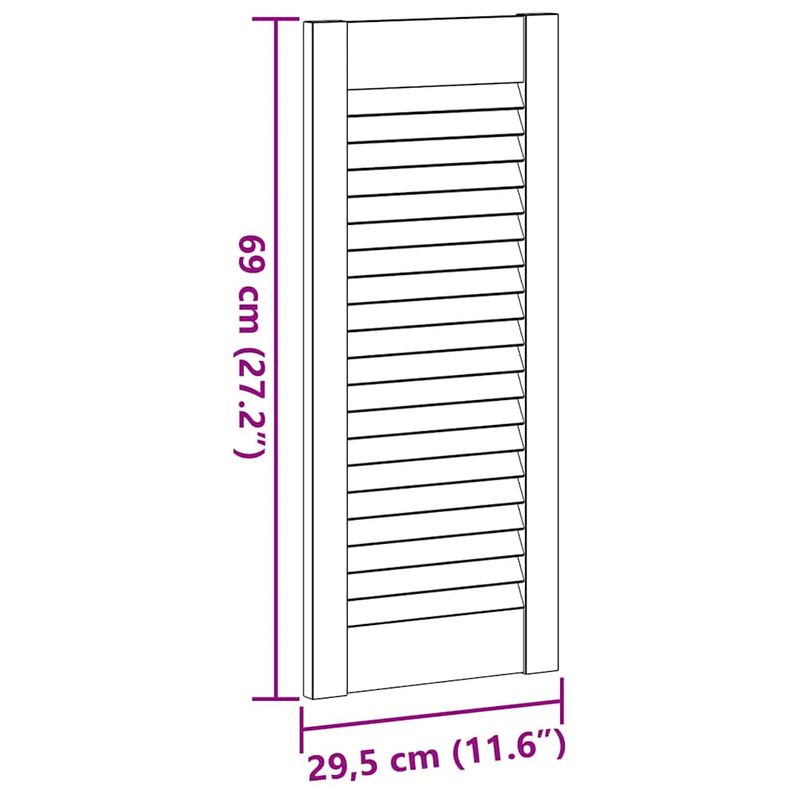 Casa si Gradina - Mobilier - Dulapuri si sifoniere - Dulapuri - Usi de dulap design cu lavra 2 buc Alb 69x29,5 cm - Infinity.ro